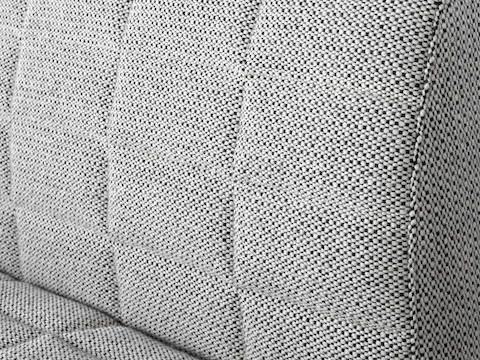 Close-up of the quilted upholstery available on Tuxedo Component Lounge Seating.